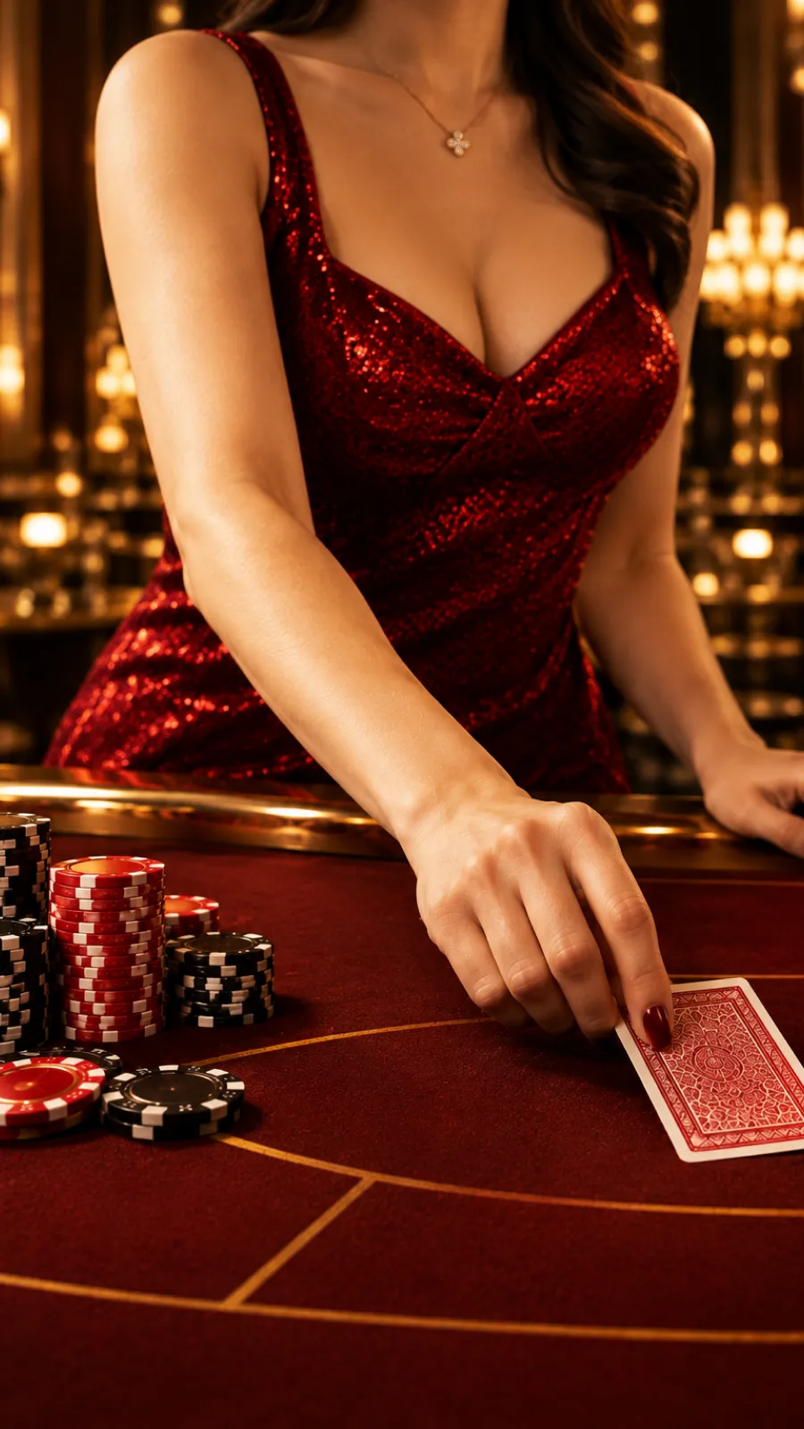 Presenter at a live game table at GCAST Studio